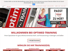 Tablet Screenshot of optimed-training.de